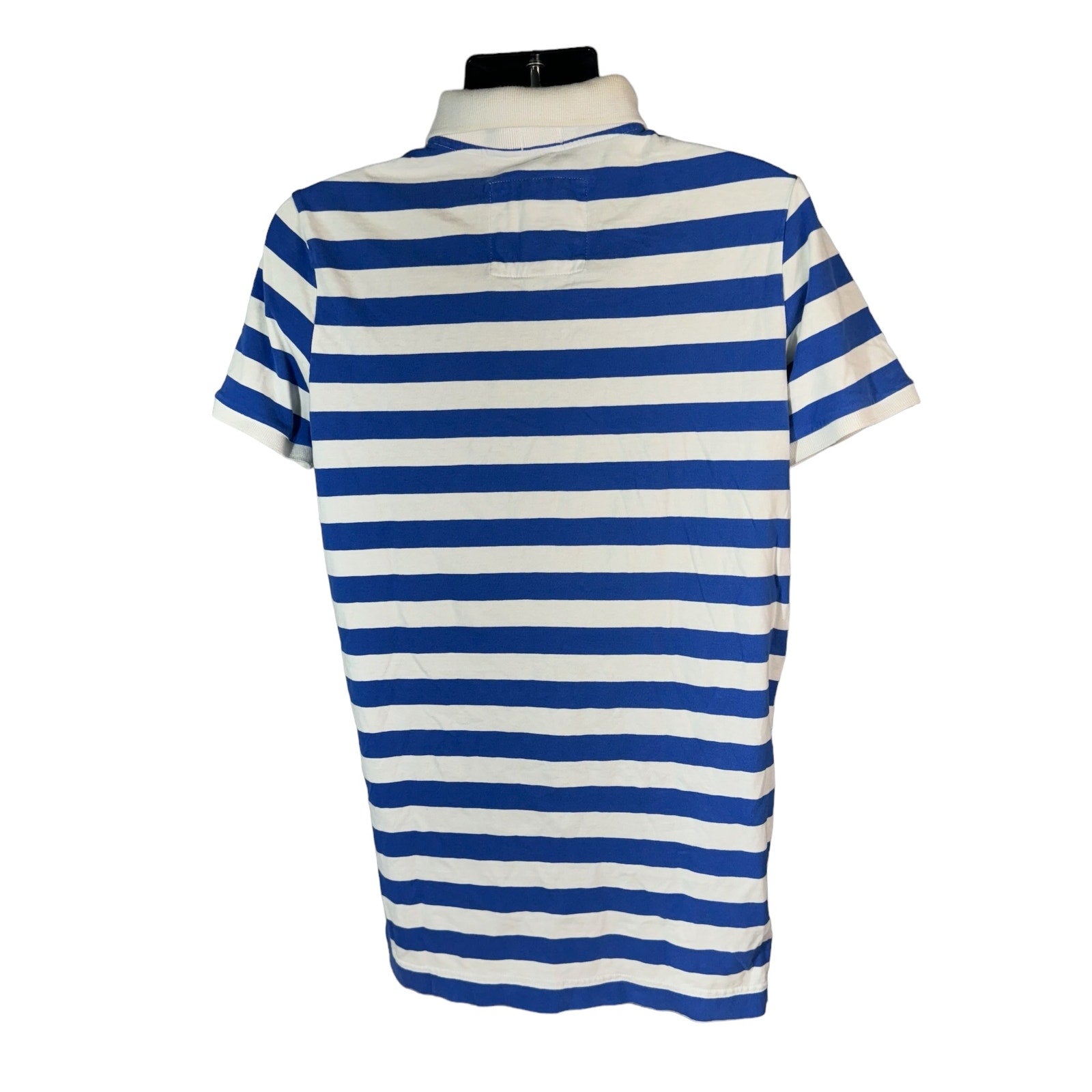 Collection of Abercrombie & Fitch Striped Cotton Muscle Fit Polo in a gallery layout