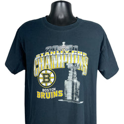 Collection of Gildan NHL Boston Bruins Stanley Cup Champions Tee 2011 in a gallery layout