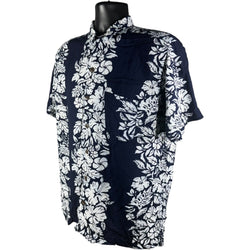 Collection of Floral Hawaiian Short Sleeve Button Up Shirt in a gallery layout