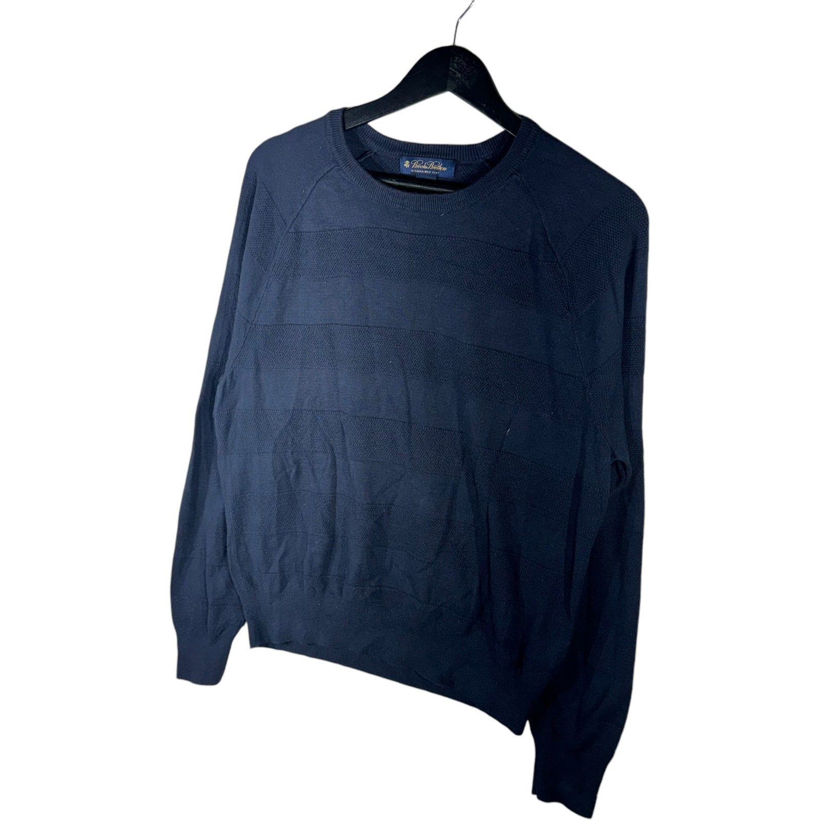 Collection of Brooks Brothers Striped Crewneck Sweater in a gallery layout