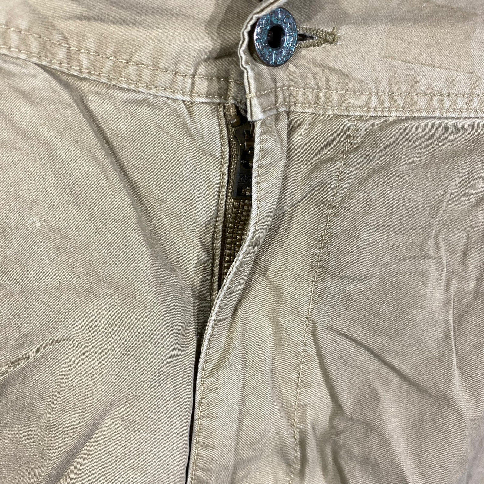 Collection of Polo Jeans Co. Ralph Lauren Zip Fly Cargo Tan Shorts in a gallery layout