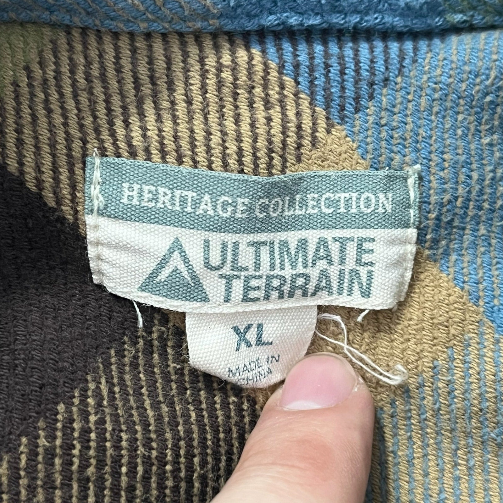 Collection of Ultimate Terrain Plaid Long Sleeve Flannel in a gallery layout