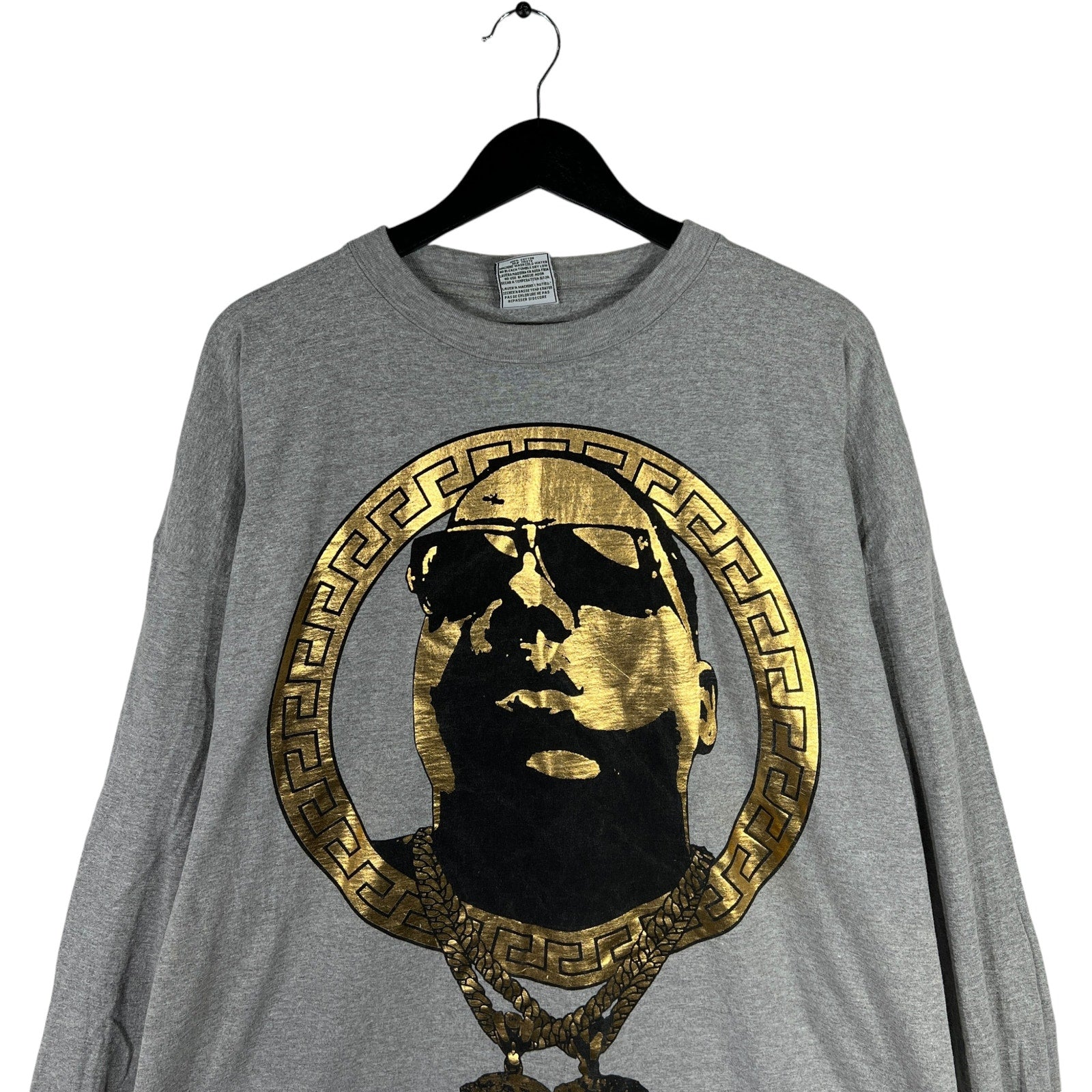 Collection of Nona-T The Notorious B.I.G. Gold Foil Long Sleeve Tee in a gallery layout