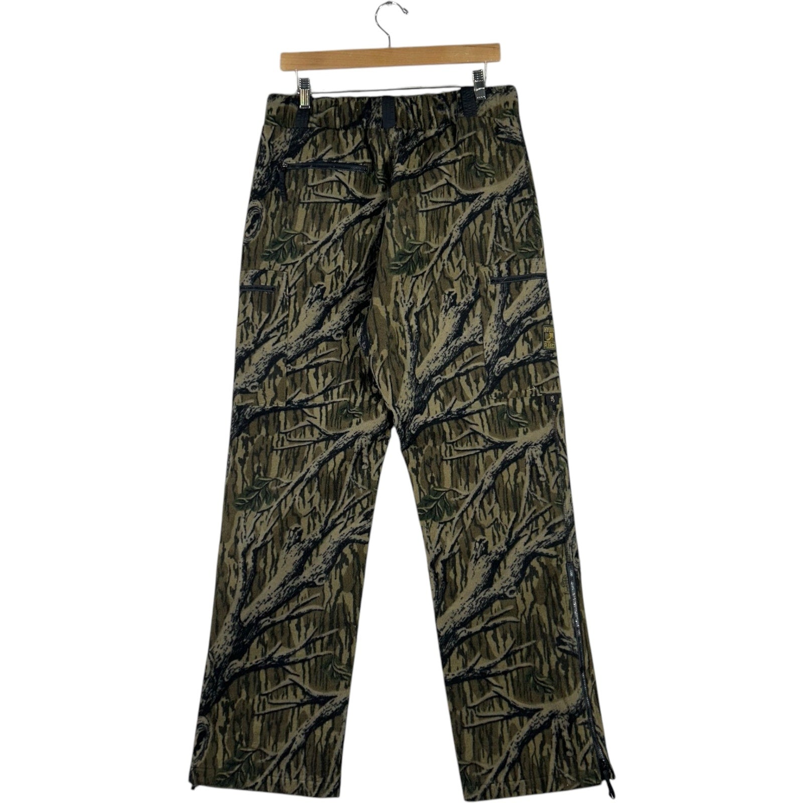 Collection of Tree Camo Fleece Cargo Pants 34x30 in a gallery layout