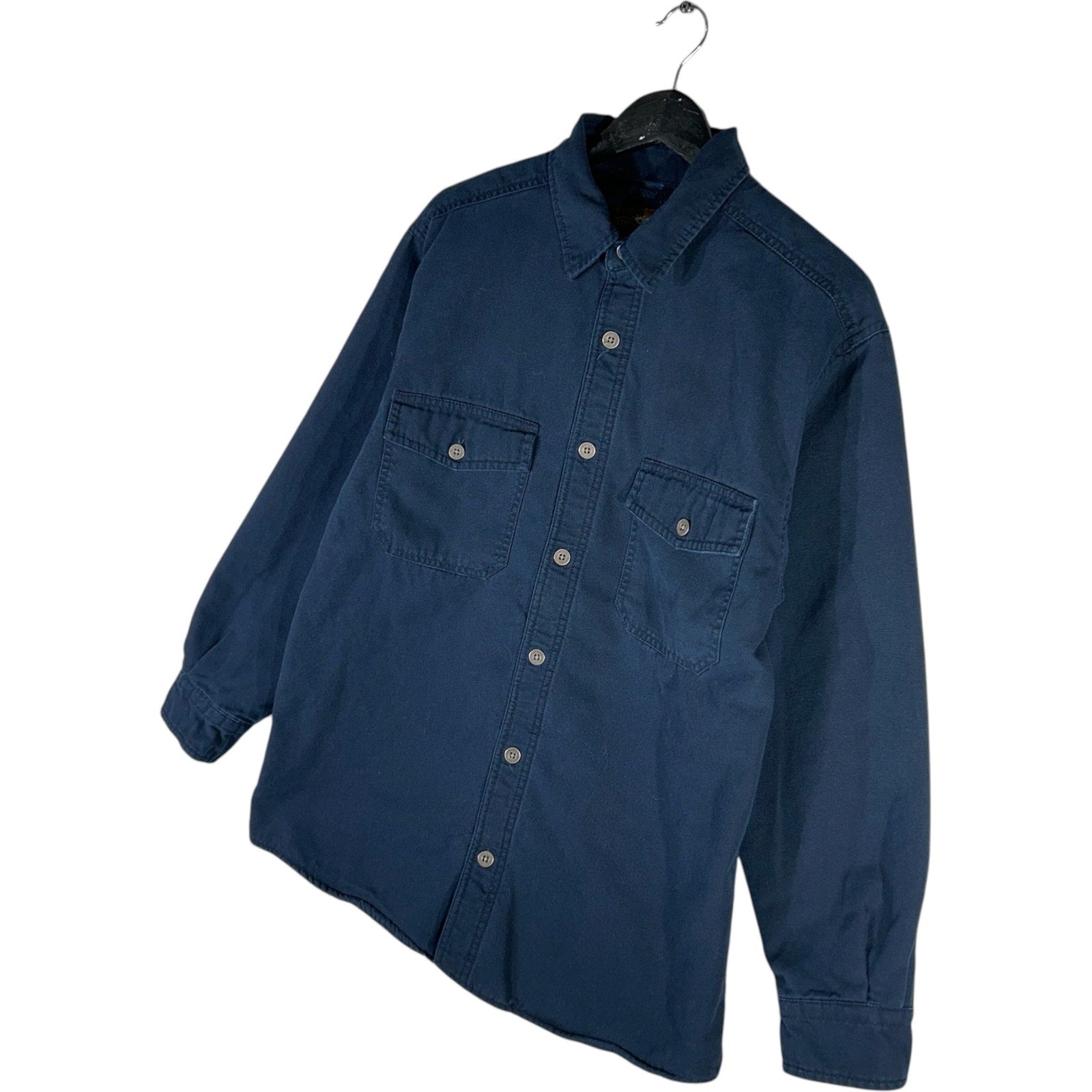 Collection of Levis Strauss & Co Long Sleeve Chamois Button Up Shirt in a gallery layout