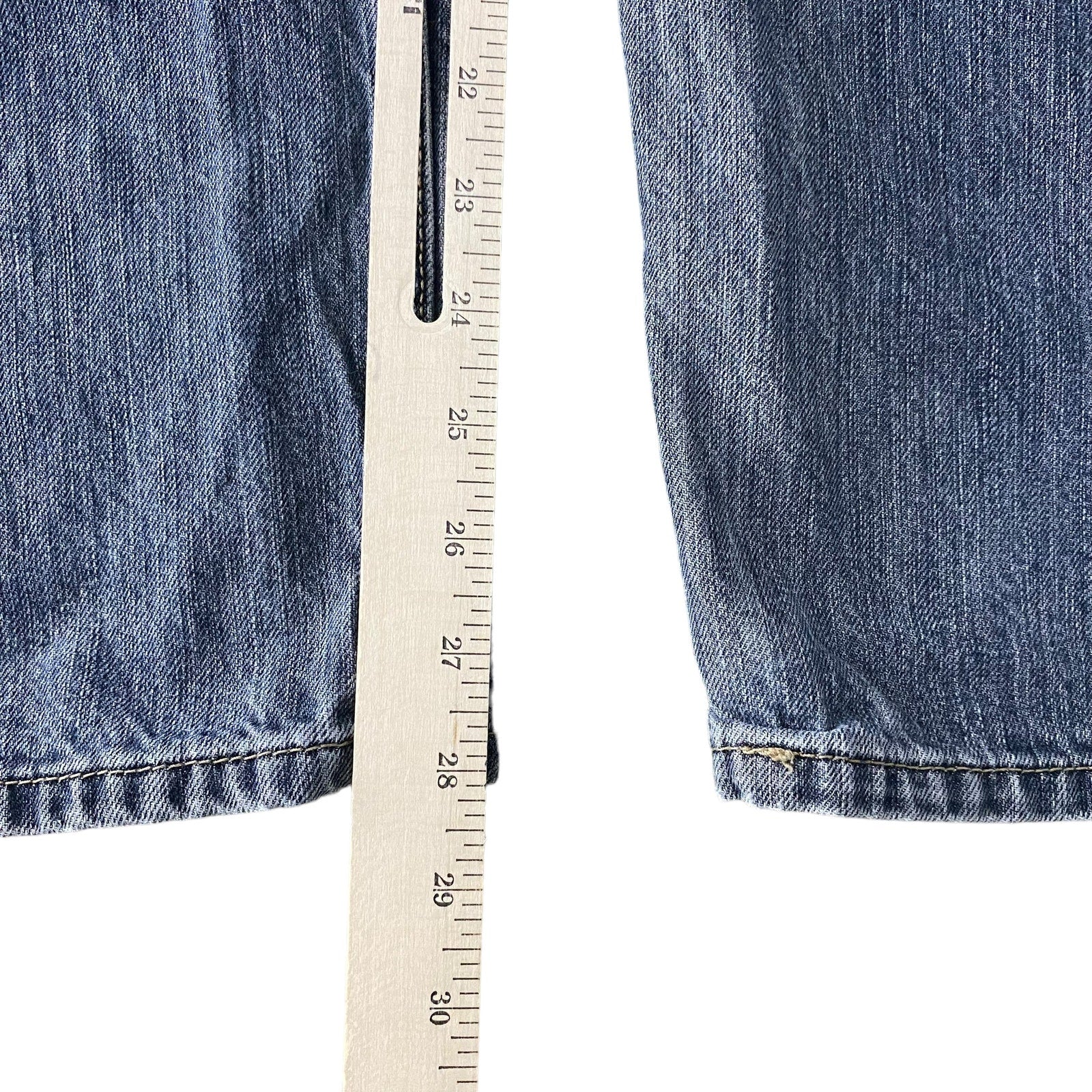 Collection of Wrangler Straight Leg Loose Dark Wash Denim Pants in a gallery layout