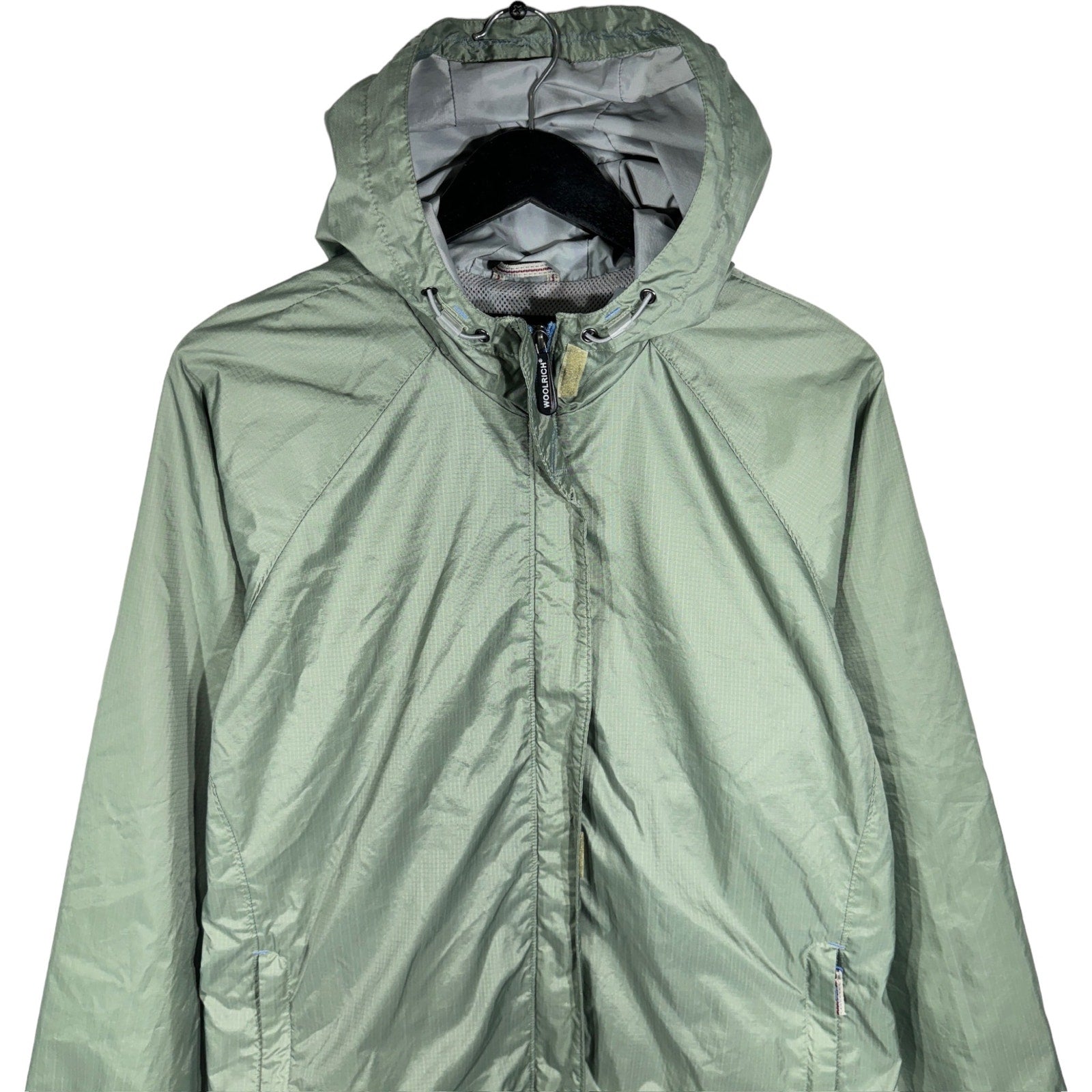 Collection of Women's Woolrich Hooded Full Zip Light Jacket in a gallery layout