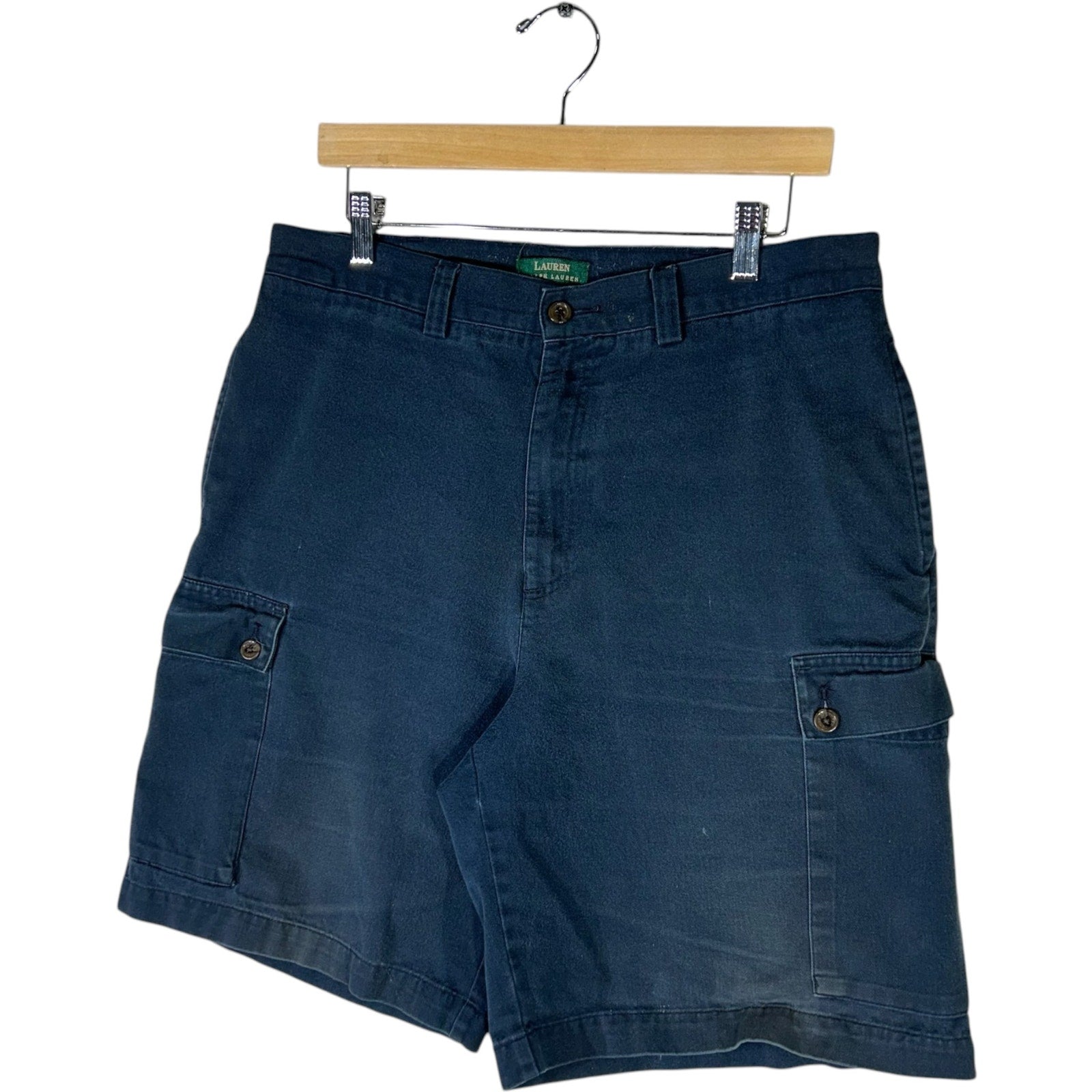 Collection of Women's Lauren By Ralph Lauren Cargo Shorts Size 34 in a gallery layout