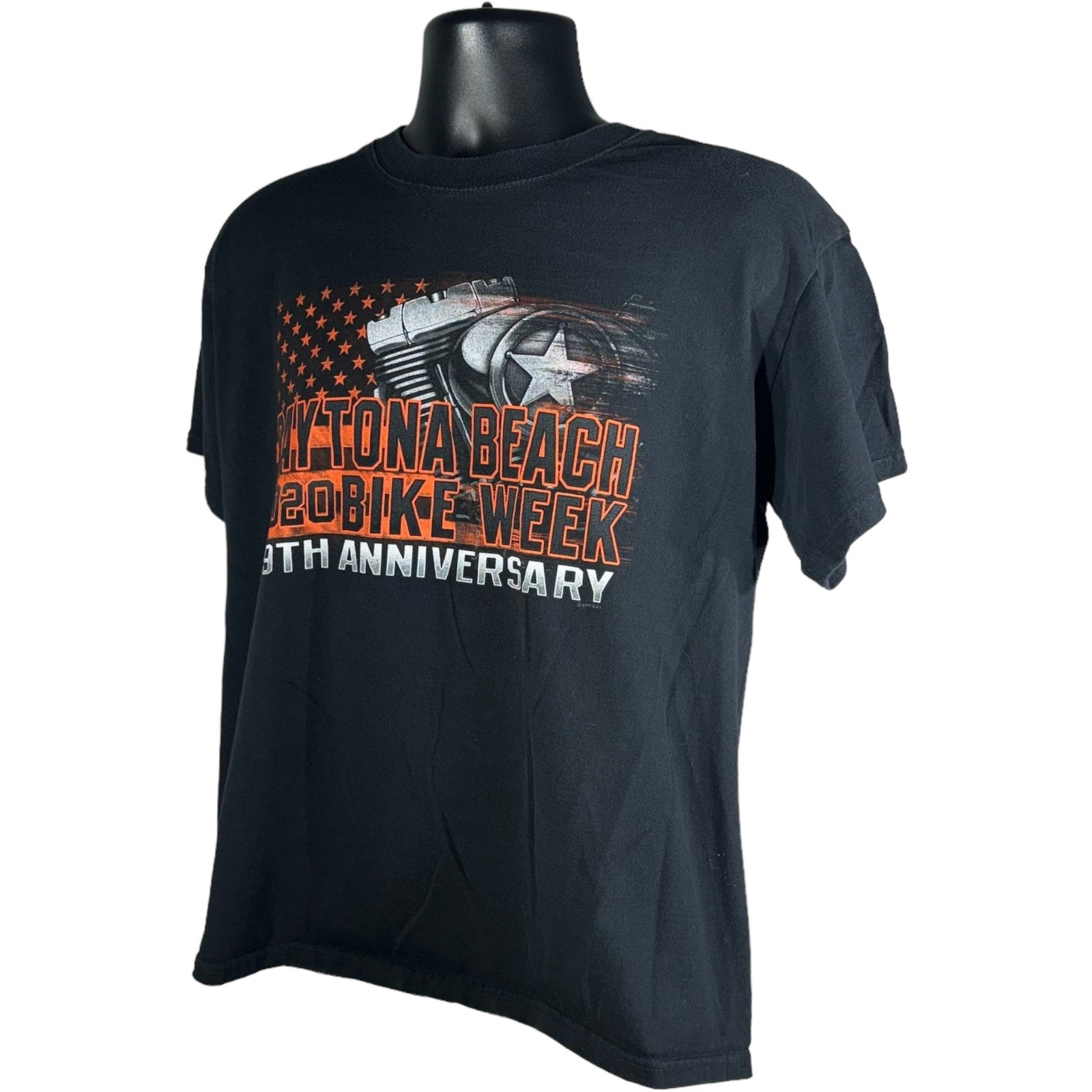 Collection of Hot Leathers Daytona Bike Week Tee 2020 in a gallery layout