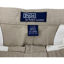 Collection of Polo Ralph Lauren Zip Fly Tan Shorts in a gallery layout