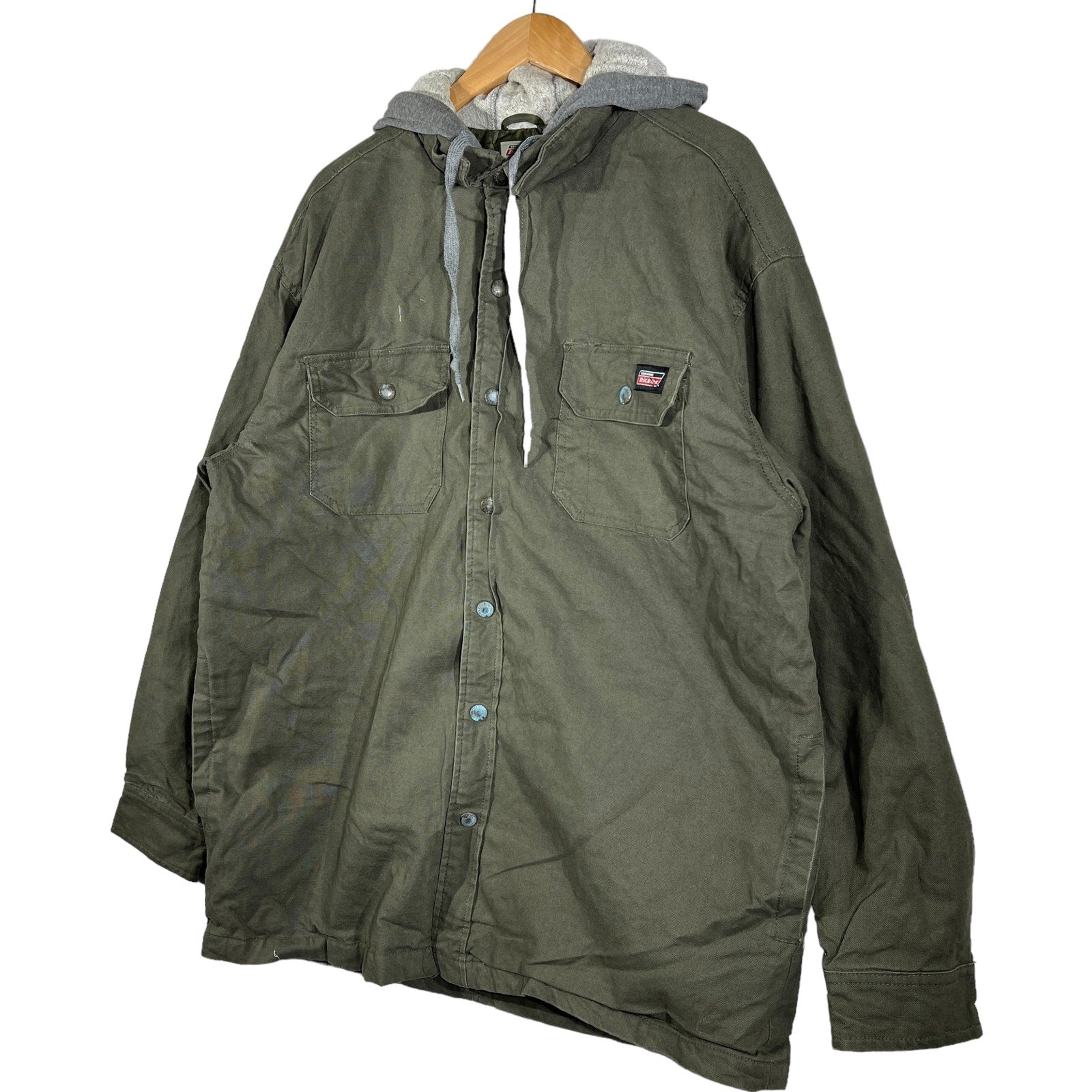 Collection of Dickies Hooded Workwear Button Up in a gallery layout