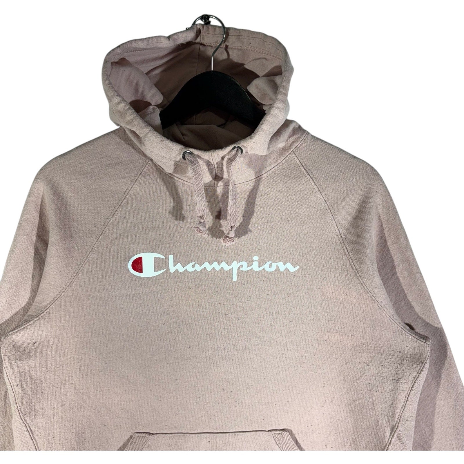 Collection of Champion Logo Spellout Hoodie in a gallery layout
