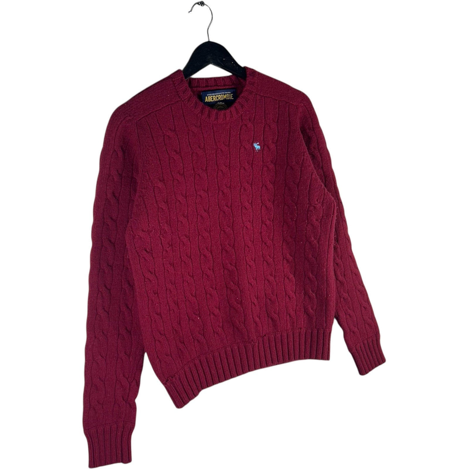 Collection of Abercrombie & Fitch Cable Knit Sweater in a gallery layout