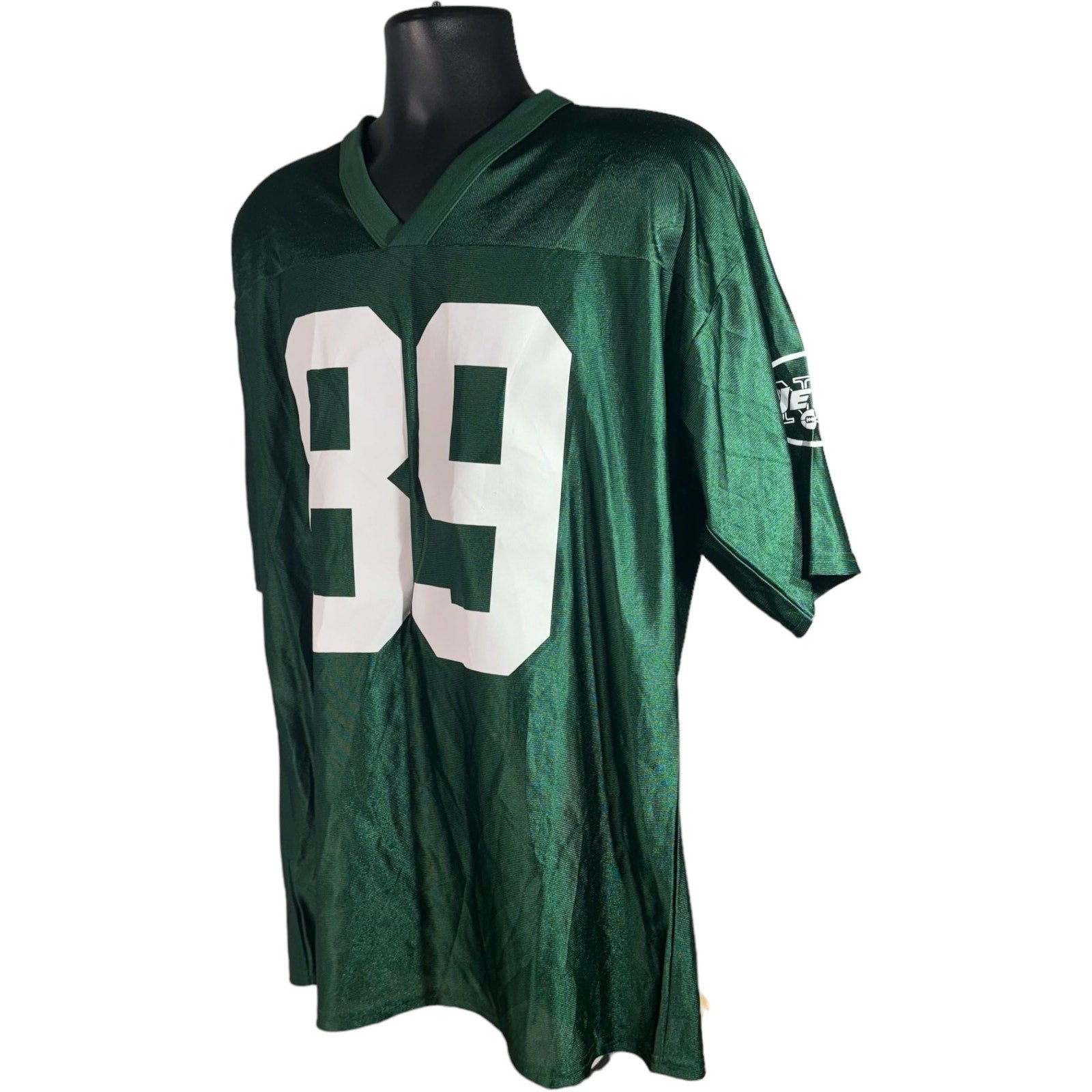 Collection of New York Jets #89 Jerricho Cotchery NFL Jersey in a gallery layout