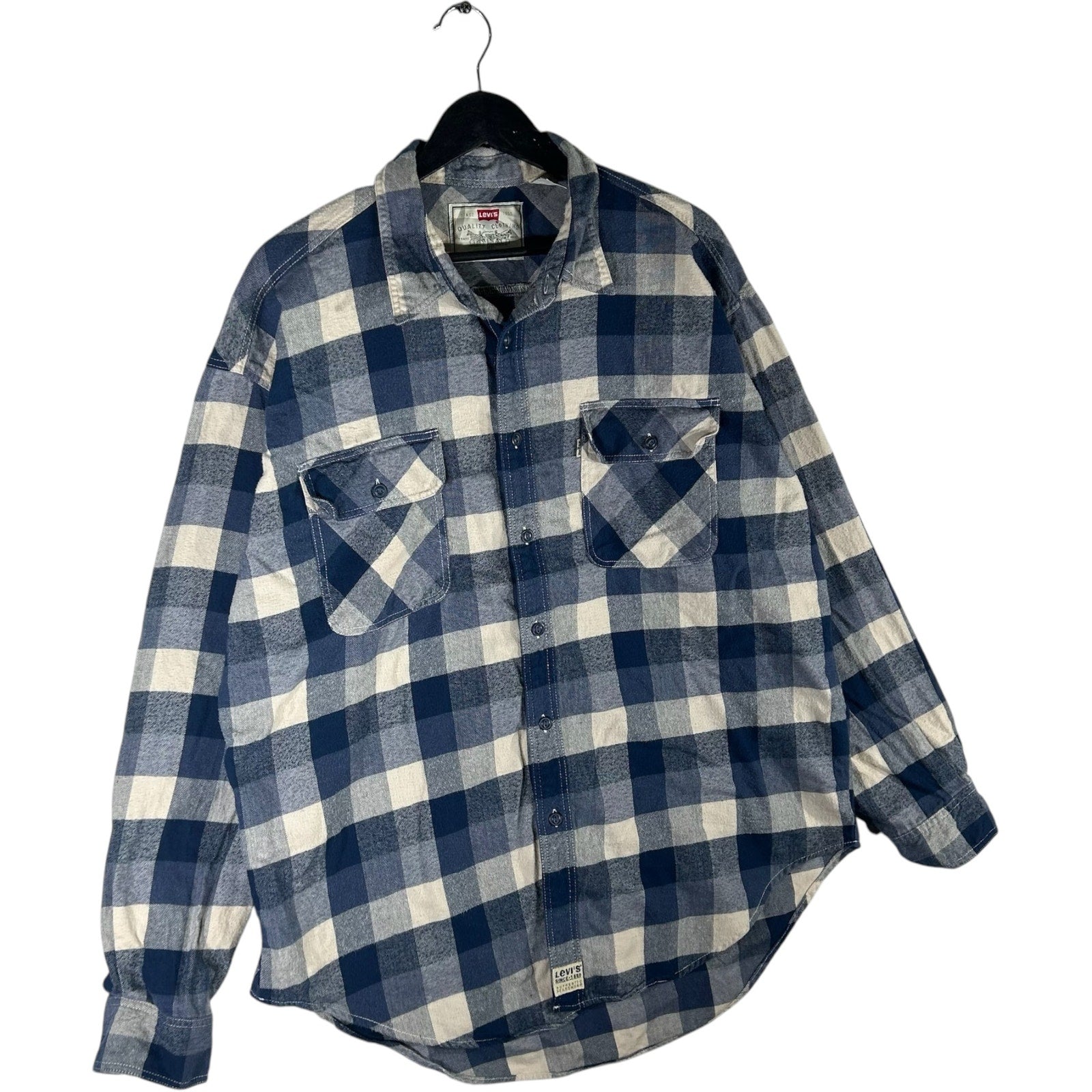 Collection of Levi's Long Sleeve Button Up Flannel in a gallery layout