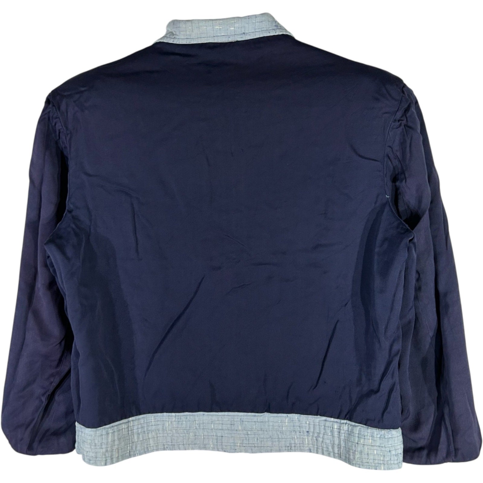 Collection of Full Zip Up Reversible Collard Light Jacket in a gallery layout