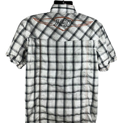 Collection of Harley Davidson Plaid Short Sleeve Button Up in a gallery layout