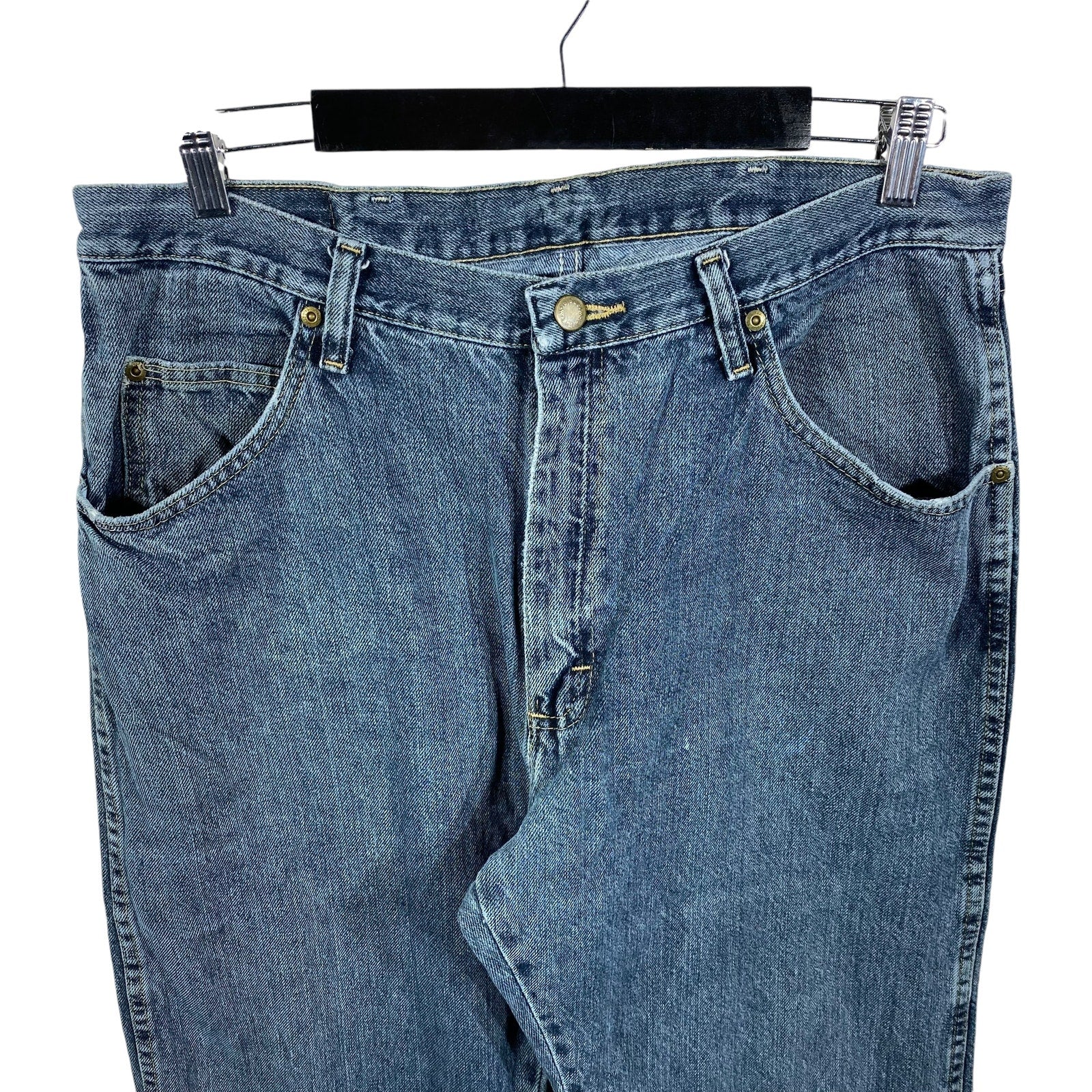 Collection of Wrangler Denim Straight Leg Jeans in a gallery layout