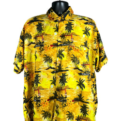 Collection of Tropical Hawaiian Short Sleeve Button Up in a gallery layout