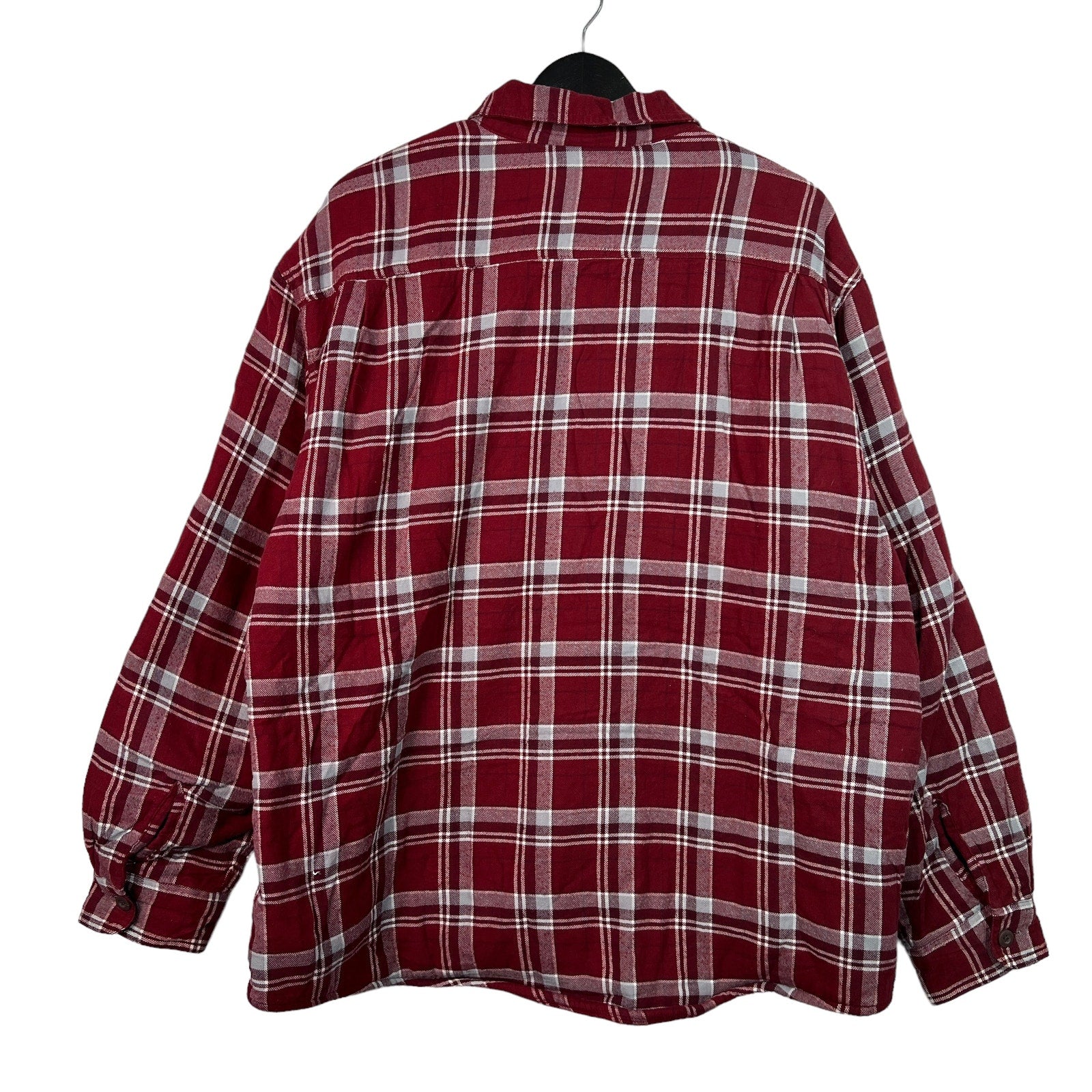 Collection of Wrangler Fleece Lined Collared Button Down Flannel in a gallery layout