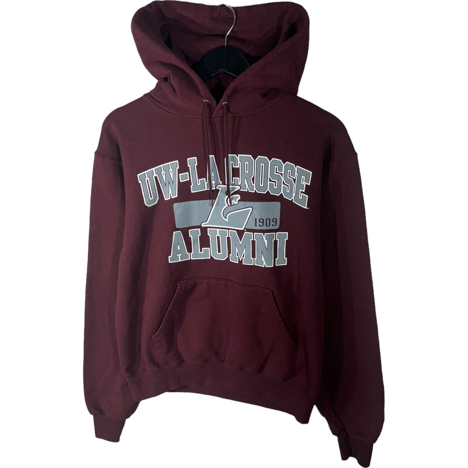 Collection of Champion UW Lacrosse Alumni Spellout Hoodie in a gallery layout