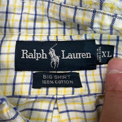 Collection of Ralph Lauren Big Shirt Plaid Long Sleeve Button Down in a gallery layout