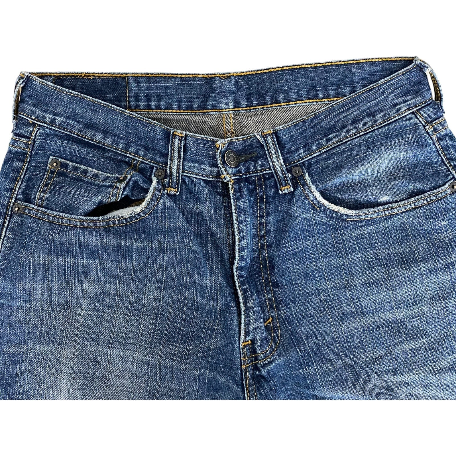 Collection of Levi's 550 Straight Leg Denim Jeans 32 x 30 in a gallery layout