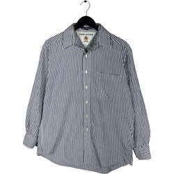 Collection of Tommy Hilfiger Long Sleeve Striped Dress Shirt in a gallery layout