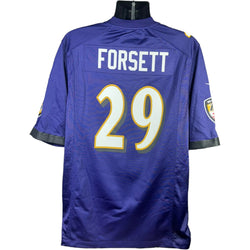 Collection of Nike NFL On Field Baltimore Ravens Justin Forsett 29 Jersey in a gallery layout