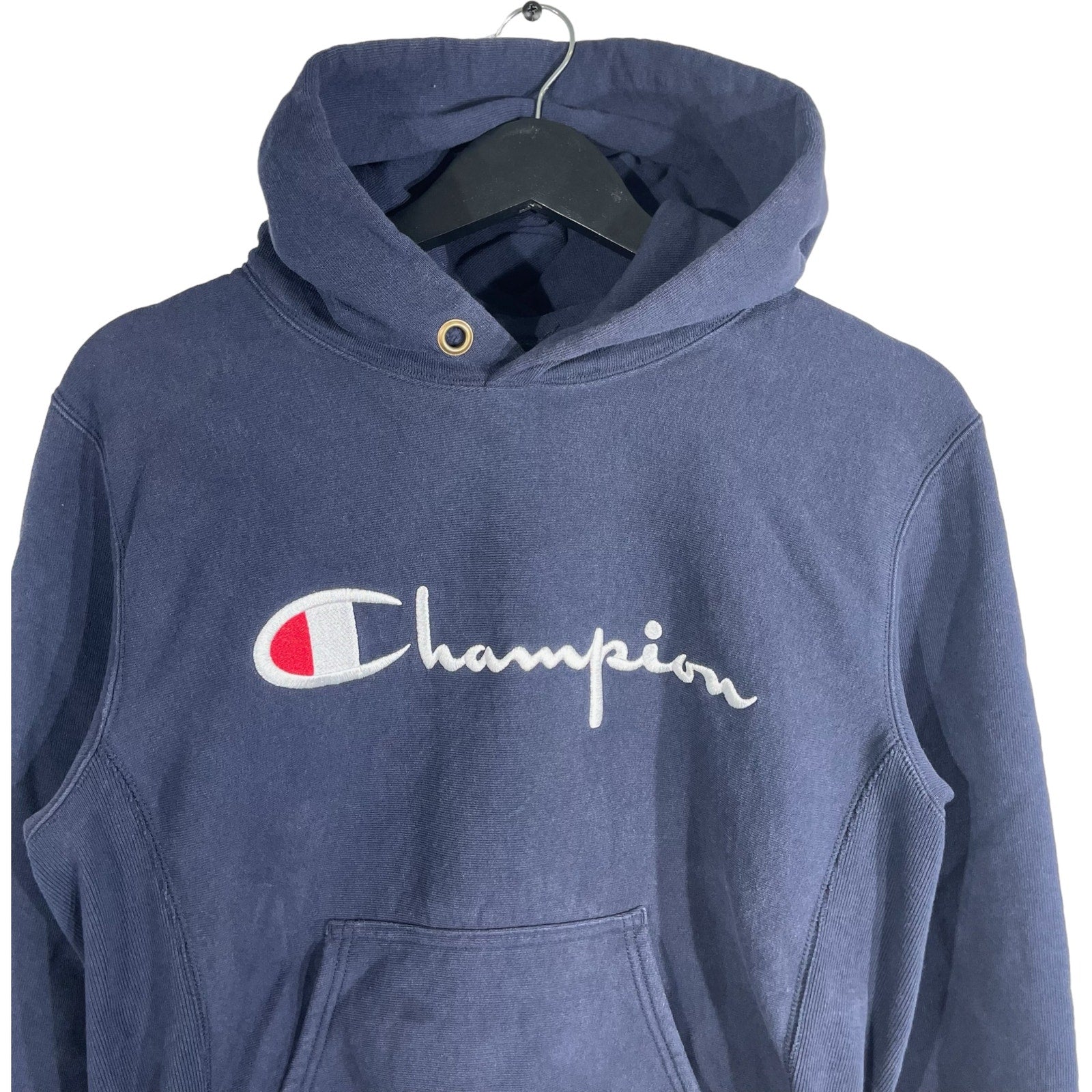 Collection of Champion Reverse Weave Spellout Hoodie in a gallery layout