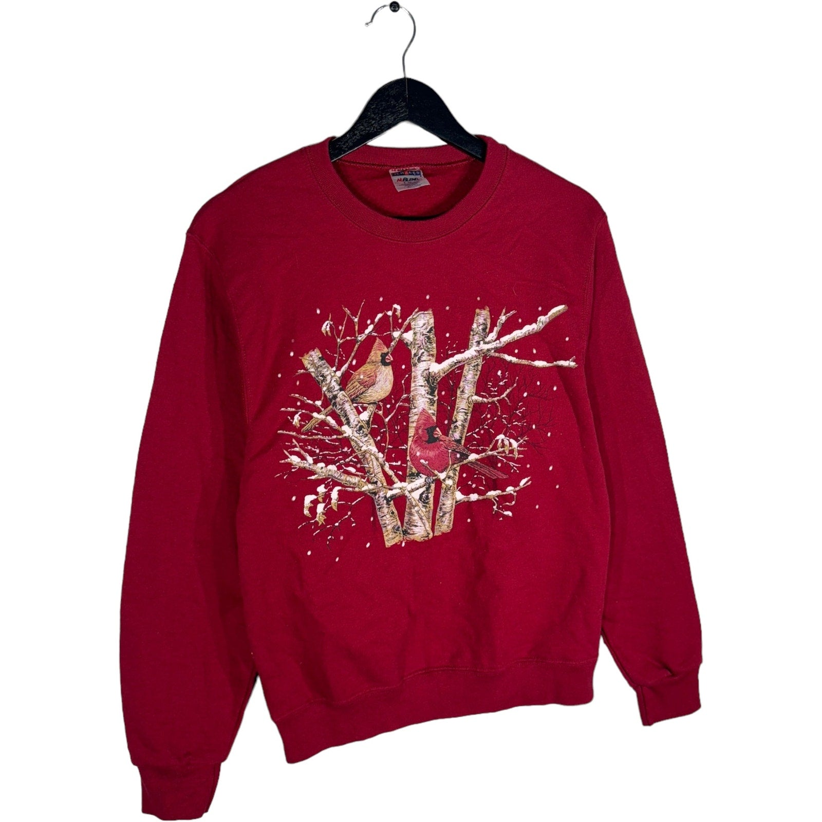 Collection of Winter Cardinals Nature Crewneck in a gallery layout