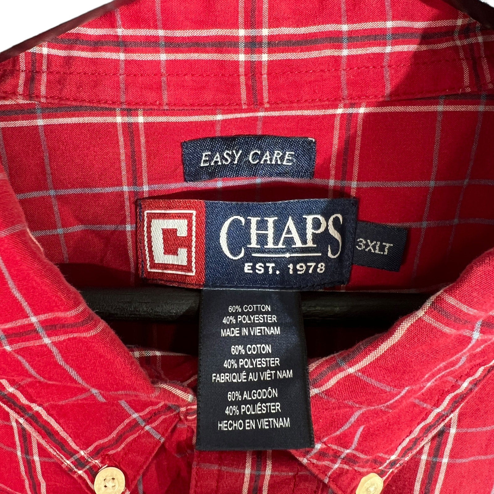 Collection of Chaps Plaid Button Down Shirt in a gallery layout