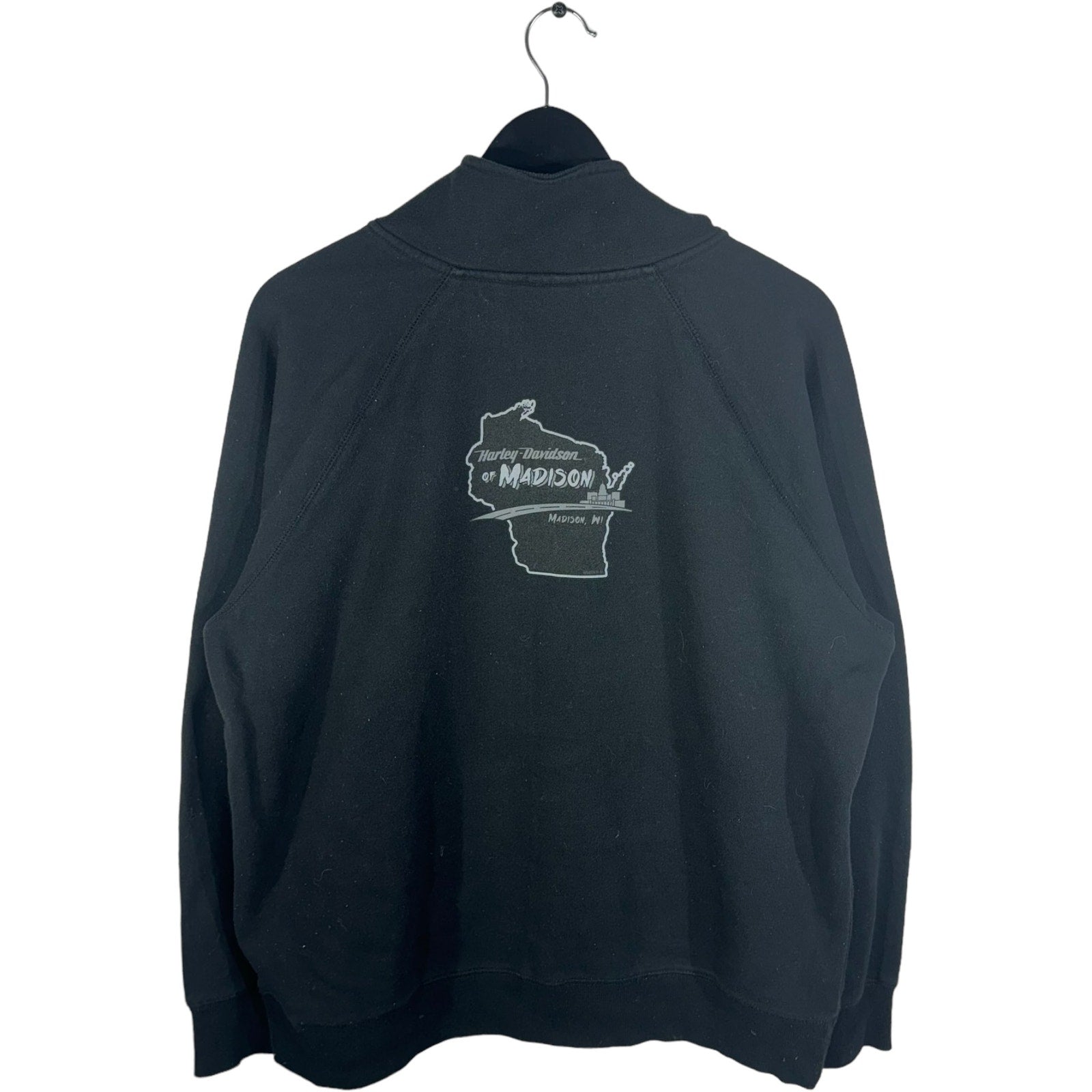 Collection of Harley Davidson Wisconsin 1/4 Zip Sweatshirt in a gallery layout