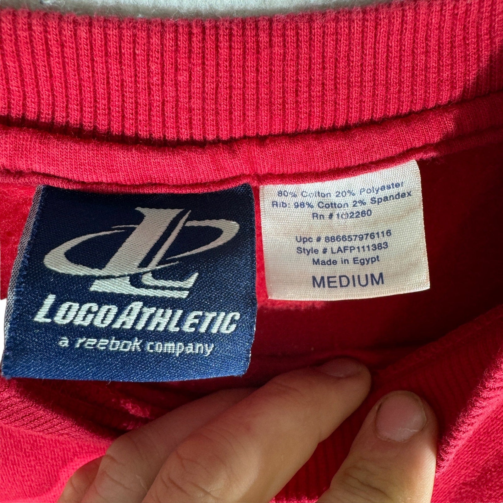 Collection of Vintage Logo Athletic Blank Crewneck in a gallery layout