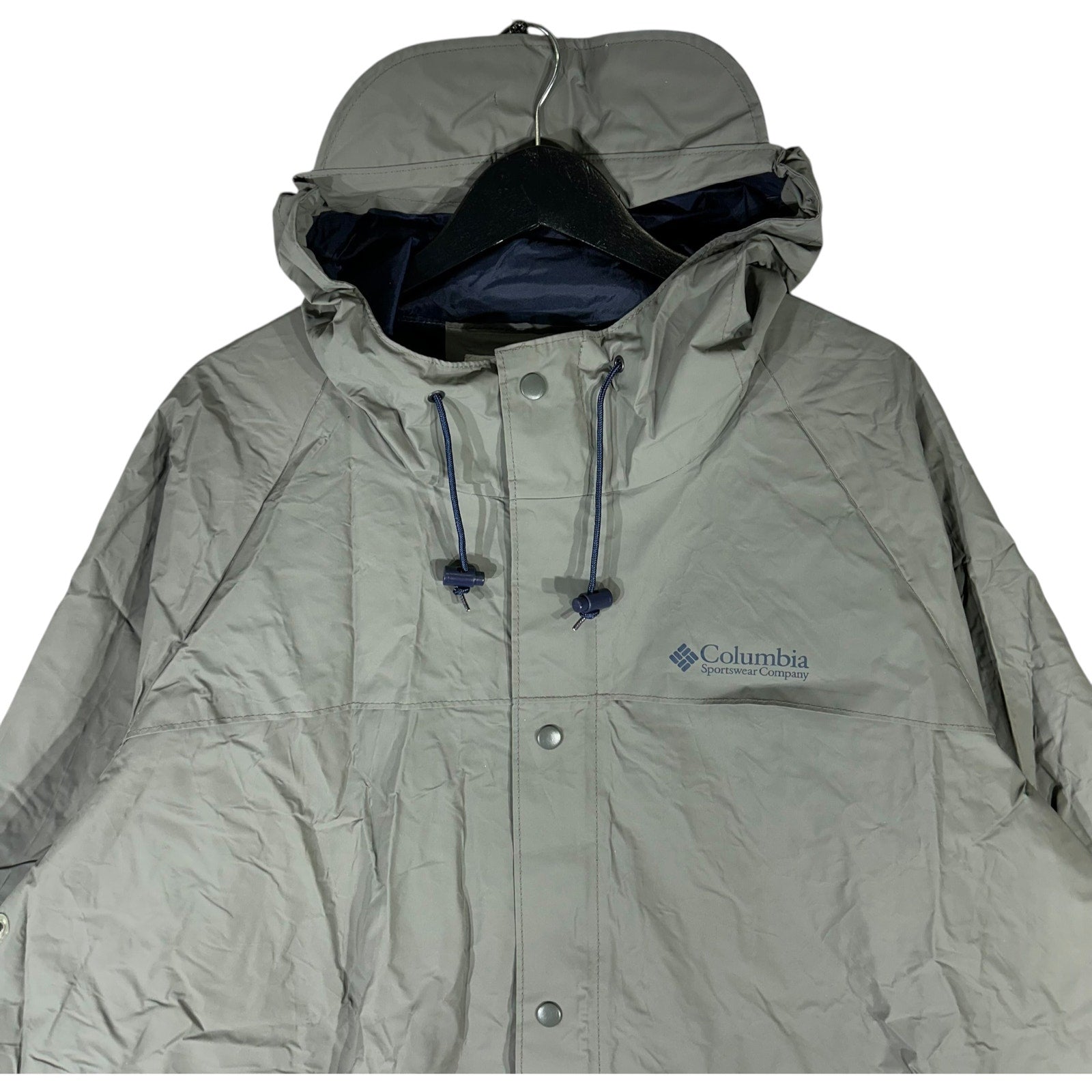 Collection of Columbia Hooded Full Zip Raincoat in a gallery layout
