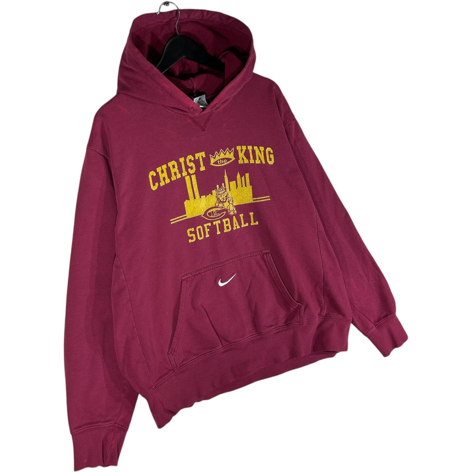 Collection of Nike Christ The King Royals Softball Hoodie in a gallery layout