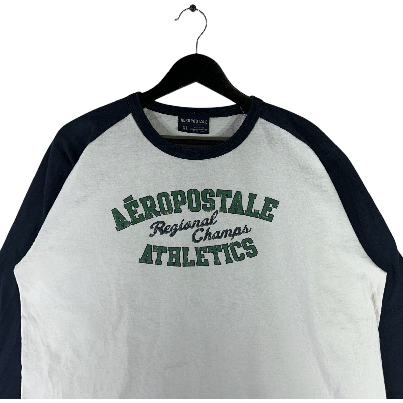Collection of Aeropostale Athletics Raglan Long Sleeve in a gallery layout