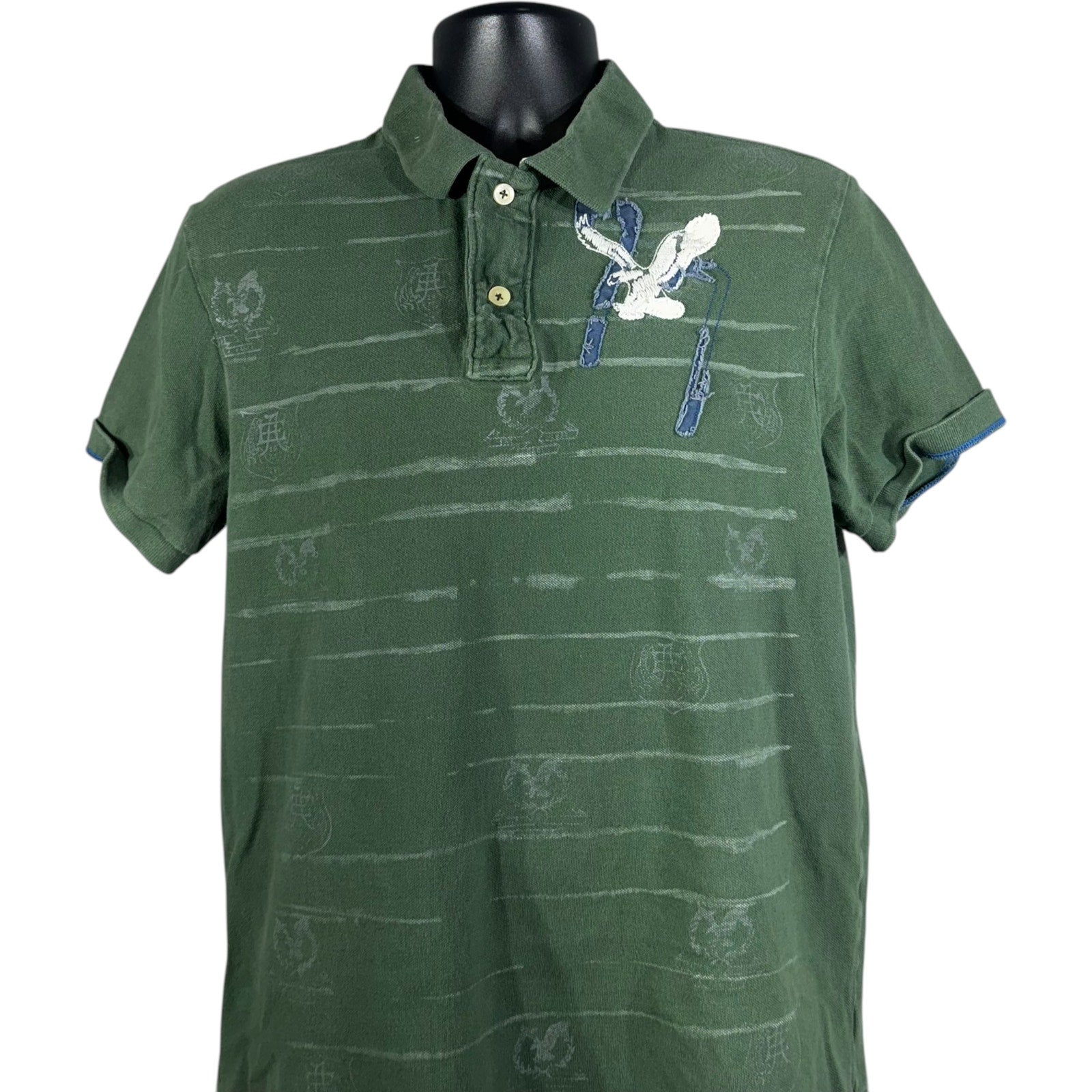 Collection of American Eagle Outfitters Short Sleeve Polo in a gallery layout