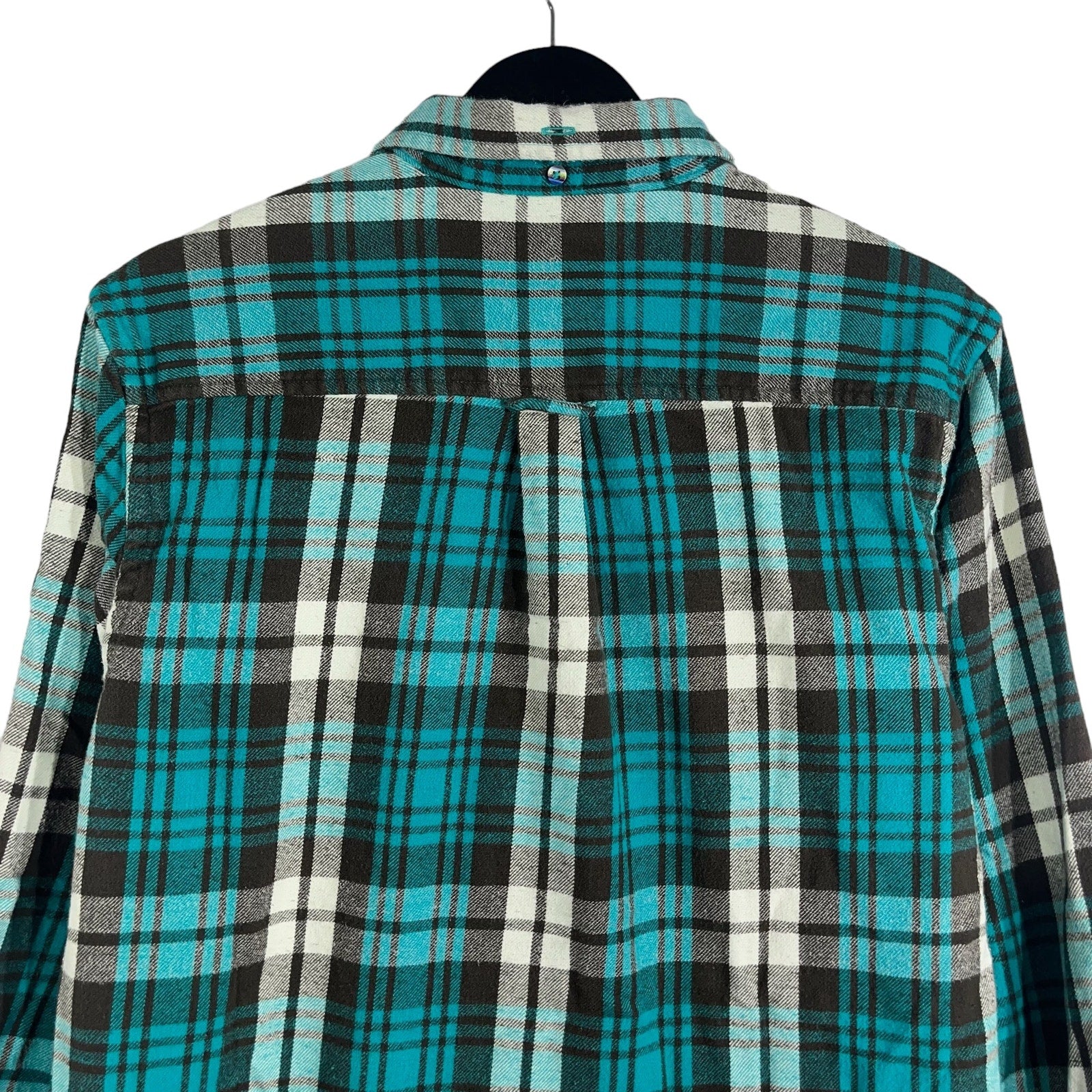Collection of Hurley Plaid Long Sleeve Flannel in a gallery layout