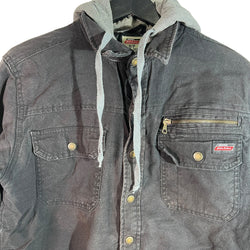 Collection of Genuine Dickies Denim Hoodie Full Zip work Jacket in a gallery layout