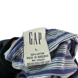 Collection of Gap Striped Henley Tee in a gallery layout