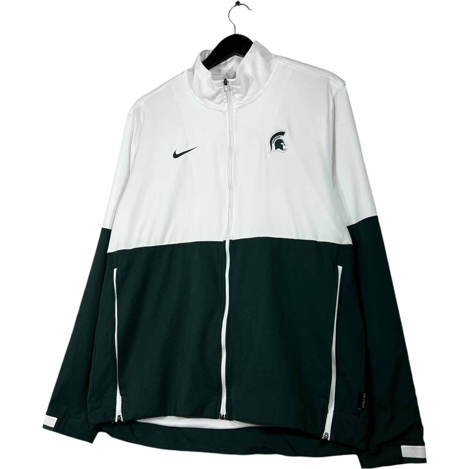 Collection of Nike Michigan State Trojans Full Zip Light Jacket in a gallery layout