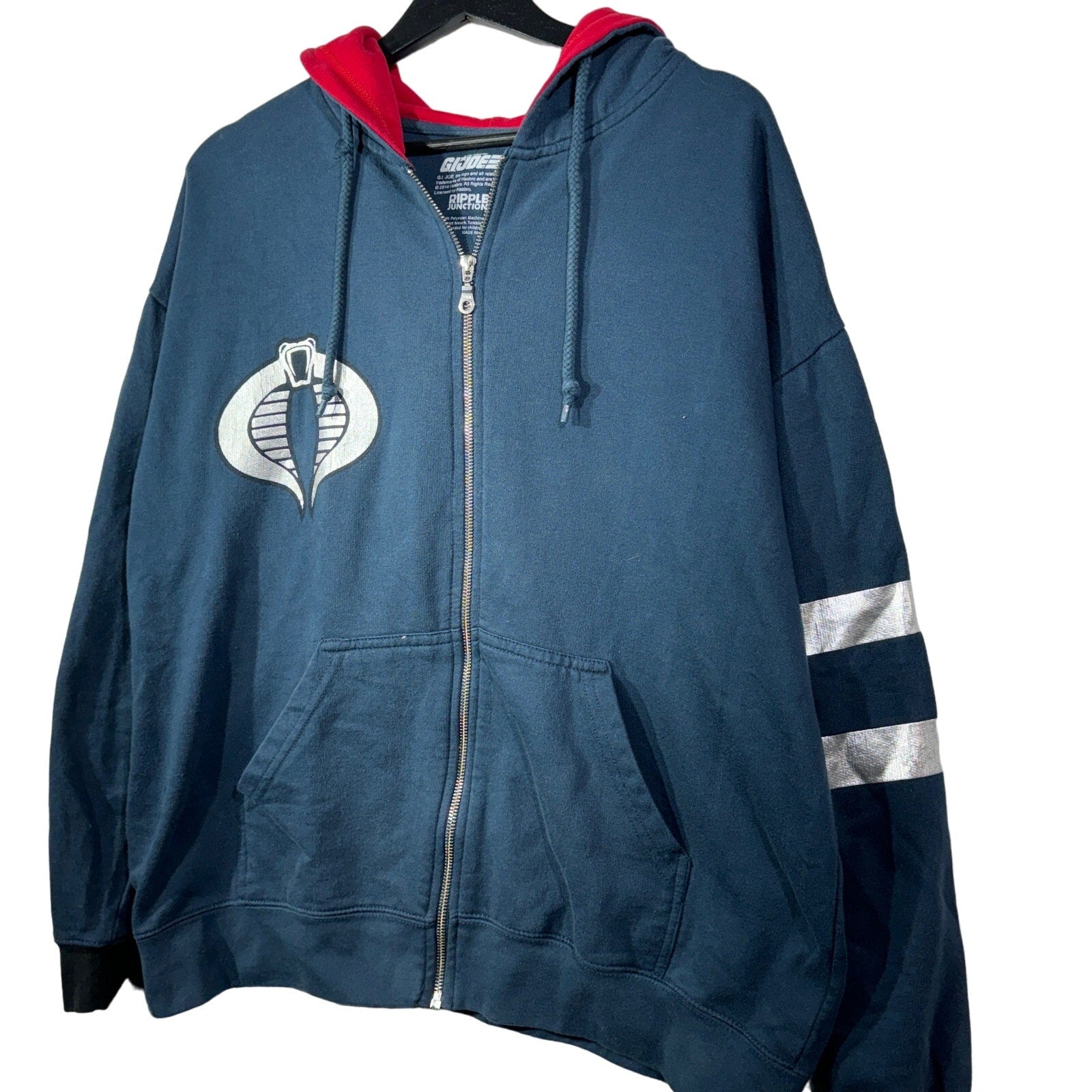 Collection of G.I. Joe Ripple Junction Full Zip Hoodie 2014 in a gallery layout