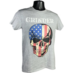 Collection of Grinder American Flag Skull Tee in a gallery layout