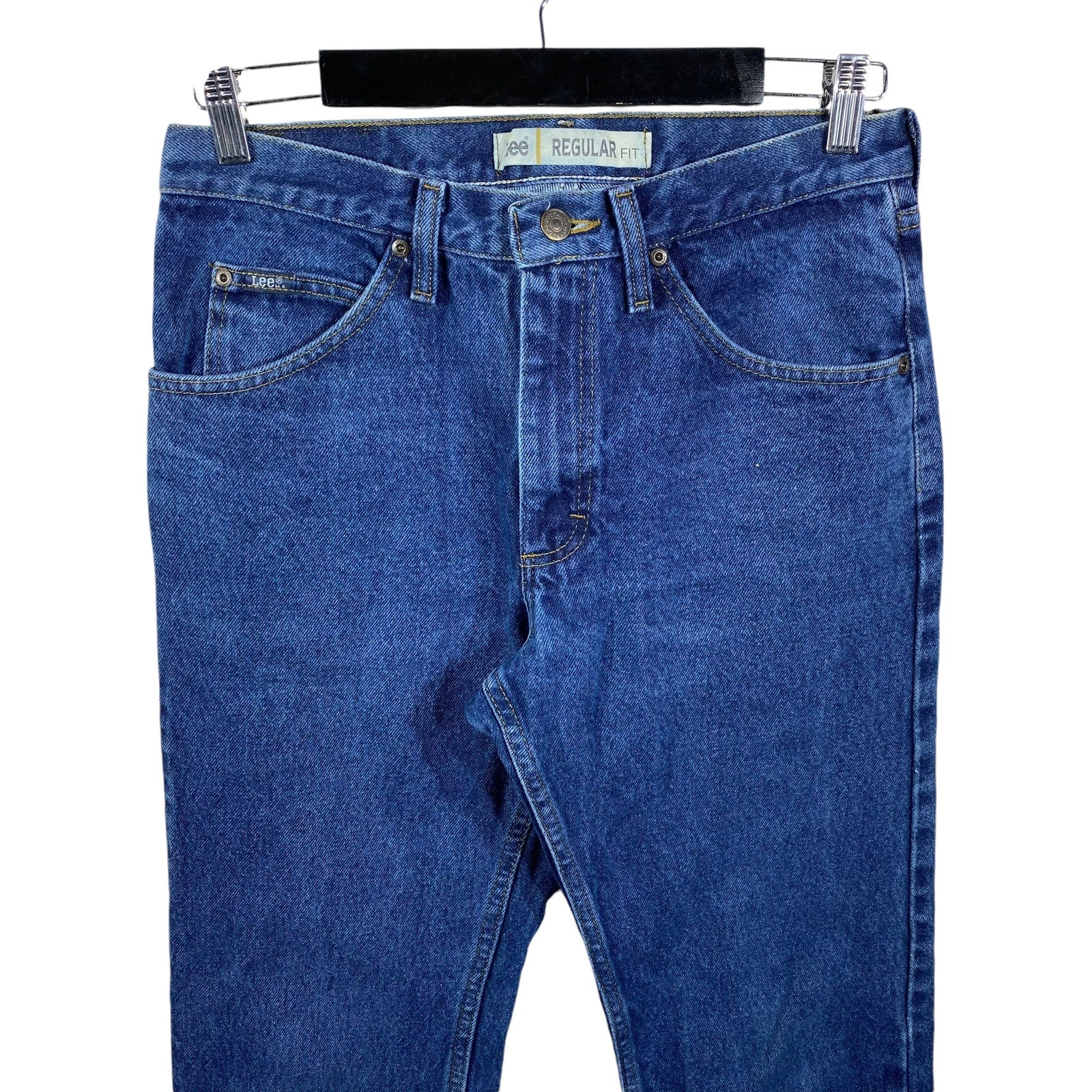 Collection of Lee Denim Straight Leg Jeans in a gallery layout