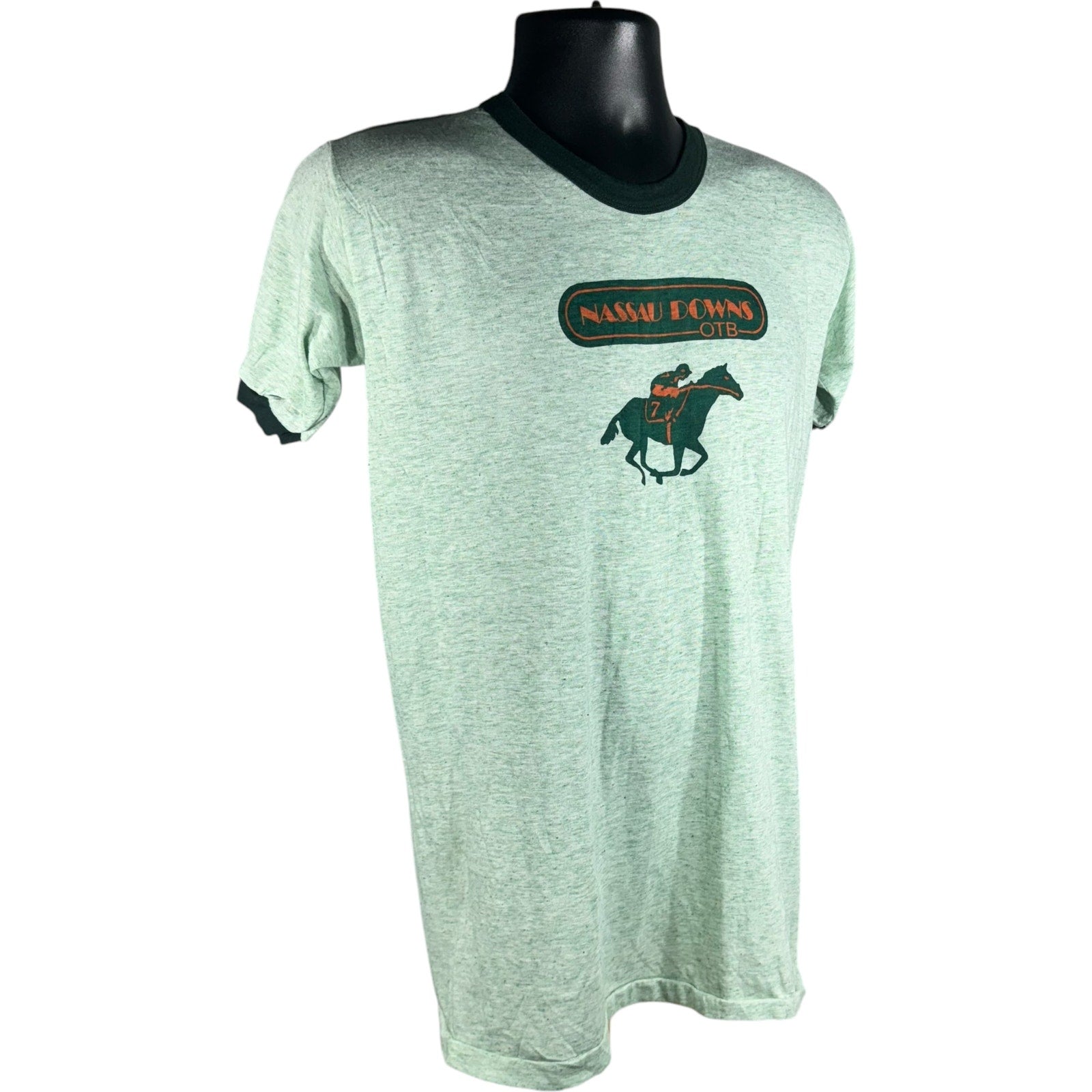 Collection of Vintage Nassau Downs OTB Tee 80s/70s in a gallery layout