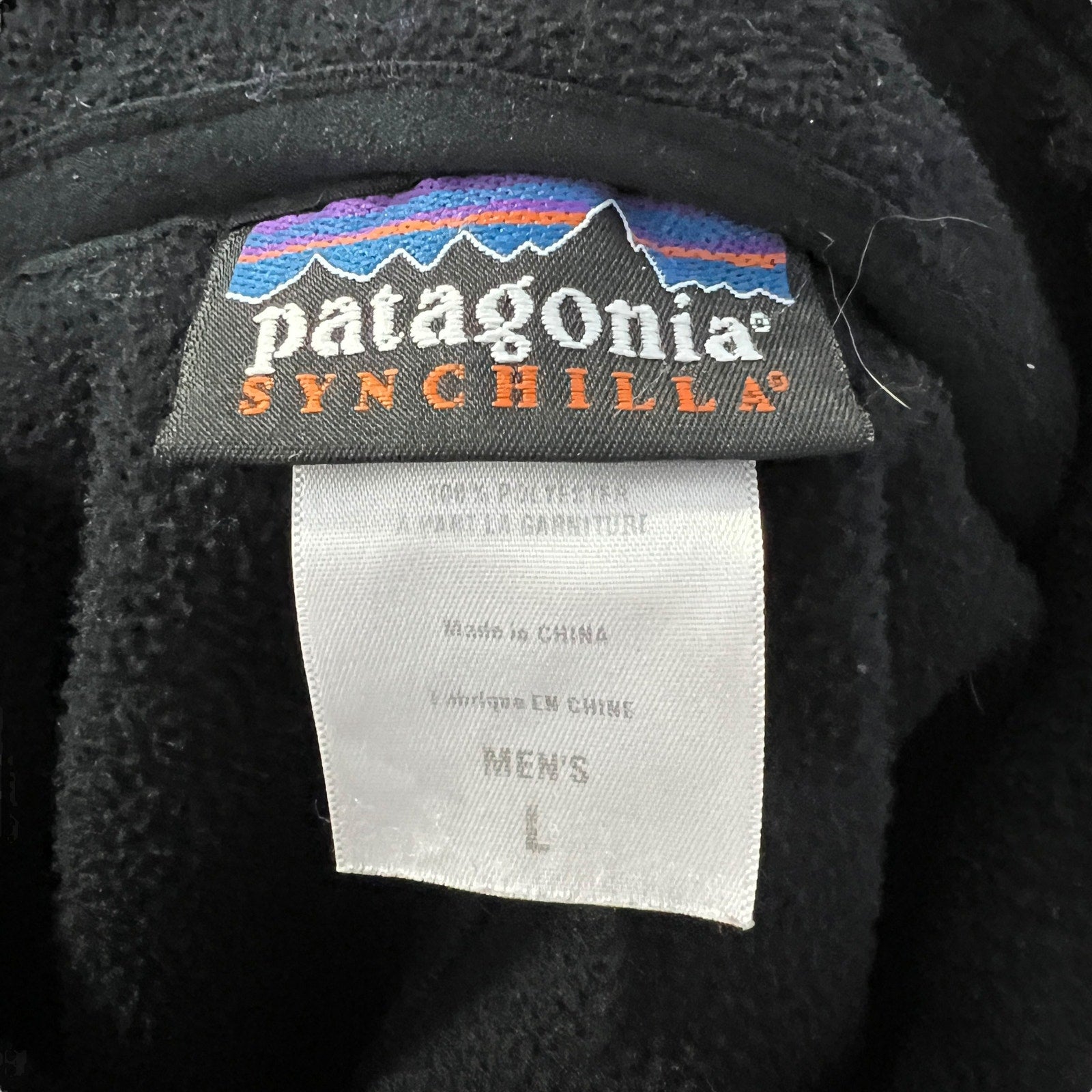 Collection of Patagonia Synchilla Embroidered Zip Up Fleece Jacket in a gallery layout