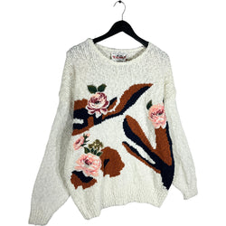 Collection of Women's Roses Pullover Sweater in a gallery layout