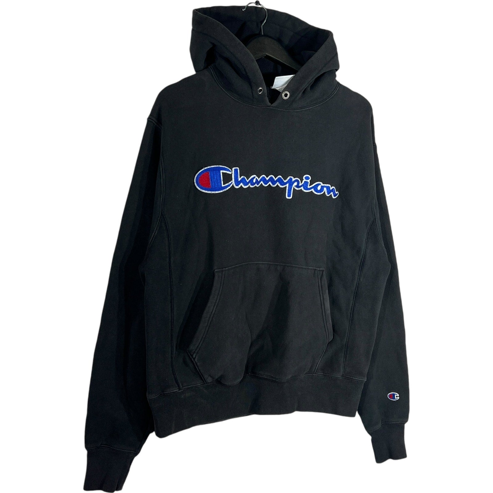 Collection of Champion Reverse Weave Spellout Hoodie in a gallery layout