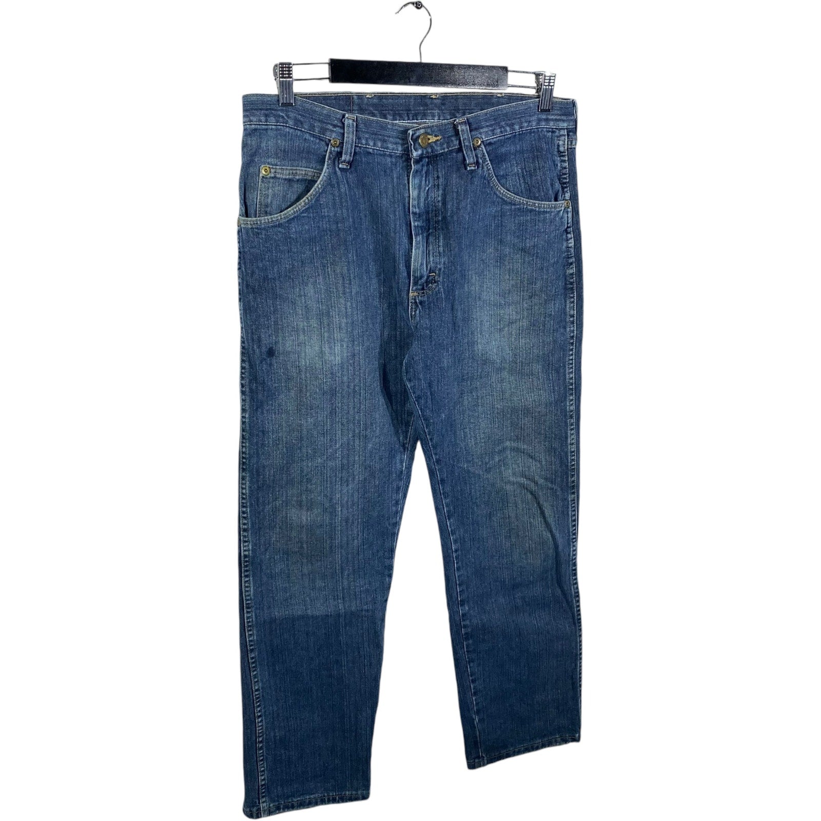 Collection of Wrangler Denim Straight Leg Jeans in a gallery layout